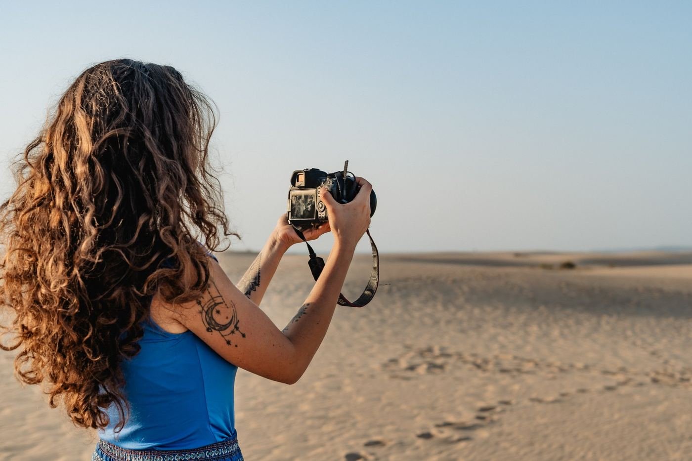 Elena with her camera